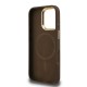 Husa Guess PU 4G Strass Triangle Logo Stand MagSafe pentru iPhone 16 Pro, Maro (Bakr, GUHMP16LPCS4GPTW) by www.silkase.ro
