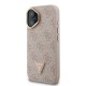 Husa Guess PU 4G Strass Triangle Logo Stand MagSafe pentru iPhone 16, Roz (Bakr, GUHMP16SPCS4GPTP) by www.silkase.ro