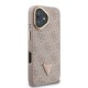 Husa Guess PU 4G Strass Triangle Logo Stand MagSafe pentru iPhone 16, Roz (Bakr, GUHMP16SPCS4GPTP) by www.silkase.ro