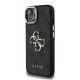 Husa Guess PU 4G Metal Logo Stand Camera Frame pentru iPhone 13, Neagra (Bakr, GUHCP13MPCS4GP4K) by www.silkase.ro