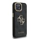 Husa Guess PU 4G Metal Logo Stand Camera Frame pentru iPhone 13, Neagra (Bakr, GUHCP13MPCS4GP4K) by www.silkase.ro