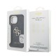 Husa Guess PU 4G Metal Logo Stand Camera Frame pentru iPhone 15, Neagra (Bakr, GUHCP15SPCS4GP4K) by www.silkase.ro