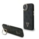 Husa Guess PU 4G Strass Triangle Logo Stand MagSafe pentru iPhone 13, Neagra (Bakr, GUHMP13MPCS4GPTK) by www.silkase.ro