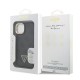 Husa Guess PU 4G Strass Triangle Logo Stand MagSafe pentru iPhone 13, Neagra (Bakr, GUHMP13MPCS4GPTK) by www.silkase.ro