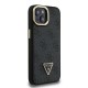 Husa Guess PU 4G Strass Triangle Logo Stand MagSafe pentru iPhone 14, Neagra (Bakr, GUHMP14SPCS4GPTK) by www.silkase.ro