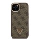 Husa Guess PU 4G Strass Triangle Logo Stand MagSafe pentru iPhone 13, Maro (Bakr, GUHMP13MPCS4GPTW) by www.silkase.ro