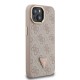 Husa Guess PU 4G Strass Triangle Logo Stand MagSafe pentru iPhone 14, Roz (Bakr, GUHMP14SPCS4GPTP) by www.silkase.ro