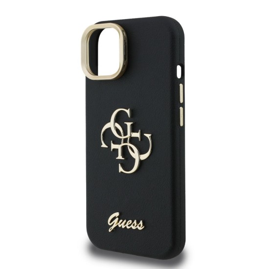 Husa Guess PU Grained 4G Logo Stand Camera Frame pentru iPhone 13, Neagra Husa Guess PU Grained 4G Logo Stand Camera Frame pentru iPhone 13, Neagra (Bakr, GUHCP13MPCS4GSK) by www.silkase.ro