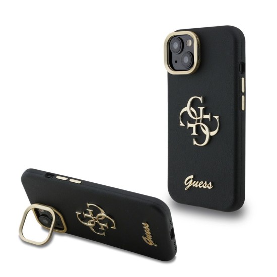 Husa Guess PU Grained 4G Logo Stand Camera Frame pentru iPhone 15, Neagra Husa Guess PU Grained 4G Logo Stand Camera Frame pentru iPhone 15, Neagra (Bakr, GUHCP15SPCS4GSK) by www.silkase.ro