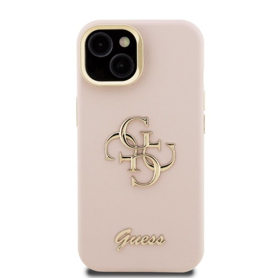 Husa Guess PU Grained 4G Logo Stand Camera Frame pentru iPhone 15, Roz Husa Guess PU Grained 4G Logo Stand Camera Frame pentru iPhone 15, Roz (Bakr, GUHCP15SPCS4GSP) by www.silkase.ro
