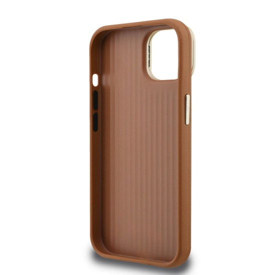 Husa Guess PU Grained 4G Logo Stand Camera Frame pentru iPhone 13, Maro Husa Guess PU Grained 4G Logo Stand Camera Frame pentru iPhone 13, Maro (Bakr, GUHCP13MPCS4GSW) by www.silkase.ro