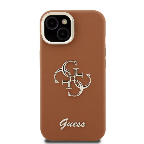 Husa Guess PU Grained 4G Logo Stand Camera Frame pentru iPhone 14, Maro Husa Guess PU Grained 4G Logo Stand Camera Frame pentru iPhone 14, Maro (Bakr, GUHCP14SPCS4GSW) by www.silkase.ro