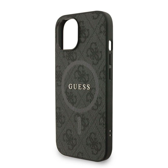 Husa Crossbody Guess PU Leather 4G Colored Ring Strap MagSafe pentru iPhone 14, Neagra Husa Crossbody Guess PU Leather 4G Colored Ring Strap MagSafe pentru iPhone 14, Neagra (Bakr, GUHMP14SP4GREGSK) by www.silkase.ro