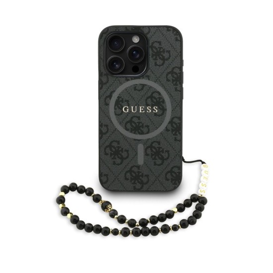 Husa Crossbody Guess PU Leather 4G Colored Ring Strap MagSafe pentru iPhone 15 Pro, Neagra Husa Crossbody Guess PU Leather 4G Colored Ring Strap MagSafe pentru iPhone 15 Pro, Neagra (Bakr, GUHMP15LP4GREGSK) by www.silkase.ro