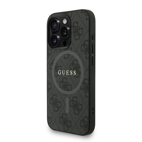 Husa Crossbody Guess PU Leather 4G Colored Ring Strap MagSafe pentru iPhone 15 Pro, Neagra Husa Crossbody Guess PU Leather 4G Colored Ring Strap MagSafe pentru iPhone 15 Pro, Neagra (Bakr, GUHMP15LP4GREGSK) by www.silkase.ro