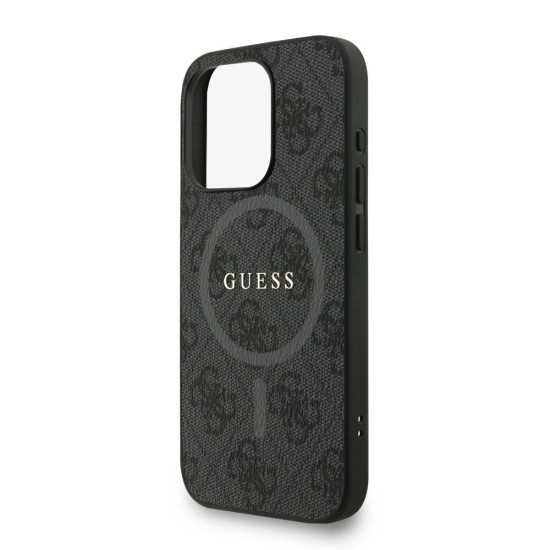 Husa Crossbody Guess PU Leather 4G Colored Ring Strap MagSafe pentru iPhone 15 Pro, Neagra Husa Crossbody Guess PU Leather 4G Colored Ring Strap MagSafe pentru iPhone 15 Pro, Neagra (Bakr, GUHMP15LP4GREGSK) by www.silkase.ro