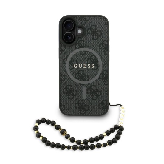 Husa Crossbody Guess PU Leather 4G Colored Ring Strap MagSafe pentru iPhone 16, Neagra Husa Crossbody Guess PU Leather 4G Colored Ring Strap MagSafe pentru iPhone 16, Neagra (Bakr, GUHMP16SP4GREGSK) by www.silkase.ro