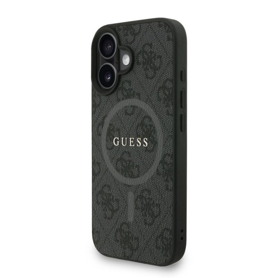 Husa Crossbody Guess PU Leather 4G Colored Ring Strap MagSafe pentru iPhone 16, Neagra Husa Crossbody Guess PU Leather 4G Colored Ring Strap MagSafe pentru iPhone 16, Neagra (Bakr, GUHMP16SP4GREGSK) by www.silkase.ro