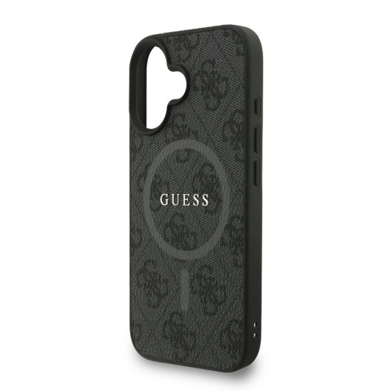 Husa Crossbody Guess PU Leather 4G Colored Ring Strap MagSafe pentru iPhone 16, Neagra Husa Crossbody Guess PU Leather 4G Colored Ring Strap MagSafe pentru iPhone 16, Neagra (Bakr, GUHMP16SP4GREGSK) by www.silkase.ro