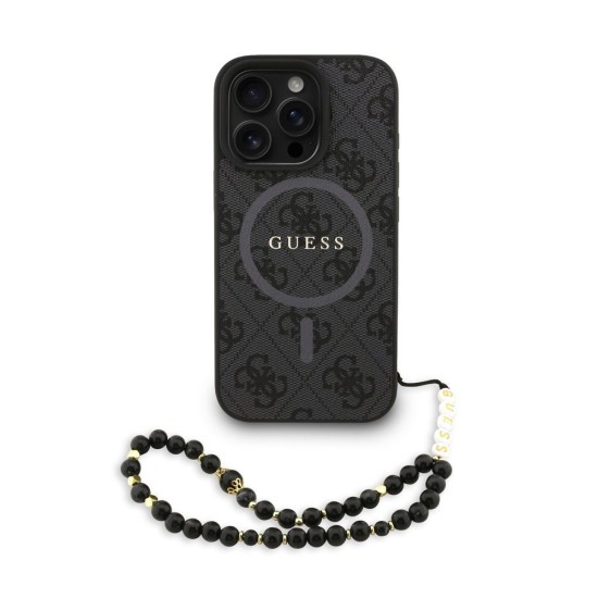 Husa Crossbody Guess PU Leather 4G Colored Ring Strap MagSafe pentru iPhone 16 Pro, Neagra Husa Crossbody Guess PU Leather 4G Colored Ring Strap MagSafe pentru iPhone 16 Pro, Neagra (Bakr, GUHMP16LP4GREGSK) by www.silkase.ro