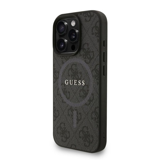 Husa Crossbody Guess PU Leather 4G Colored Ring Strap MagSafe pentru iPhone 16 Pro, Neagra Husa Crossbody Guess PU Leather 4G Colored Ring Strap MagSafe pentru iPhone 16 Pro, Neagra (Bakr, GUHMP16LP4GREGSK) by www.silkase.ro
