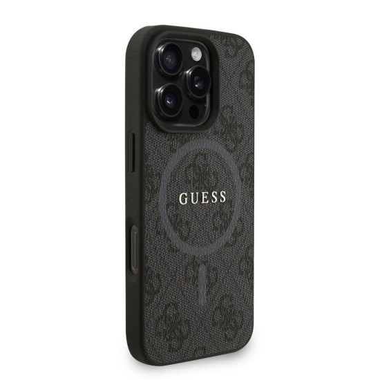 Husa Crossbody Guess PU Leather 4G Colored Ring Strap MagSafe pentru iPhone 16 Pro Max, Neagra Husa Crossbody Guess PU Leather 4G Colored Ring Strap MagSafe pentru iPhone 16 Pro Max, Neagra (Bakr, GUHMP16XP4GREGSK) by www.silkase.ro