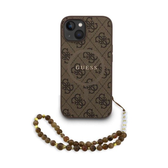 Husa Crossbody Guess PU Leather 4G Colored Ring Strap MagSafe pentru iPhone 15, Maro Husa Crossbody Guess PU Leather 4G Colored Ring Strap MagSafe pentru iPhone 15, Maro (Bakr, GUHMP15SP4GREGSW) by www.silkase.ro