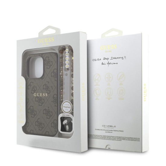 Husa Crossbody Guess PU Leather 4G Colored Ring Strap MagSafe pentru iPhone 15 Pro, Maro Husa Crossbody Guess PU Leather 4G Colored Ring Strap MagSafe pentru iPhone 15 Pro, Maro (Bakr, GUHMP15LP4GREGSW) by www.silkase.ro