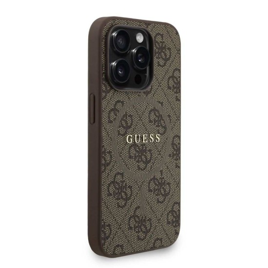 Husa Crossbody Guess PU Leather 4G Colored Ring Strap MagSafe pentru iPhone 15 Pro Max, Maro Husa Crossbody Guess PU Leather 4G Colored Ring Strap MagSafe pentru iPhone 15 Pro Max, Maro (Bakr, GUHMP15XP4GREGSW) by www.silkase.ro