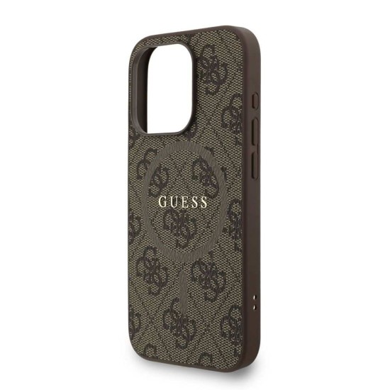 Husa Crossbody Guess PU Leather 4G Colored Ring Strap MagSafe pentru iPhone 15 Pro Max, Maro Husa Crossbody Guess PU Leather 4G Colored Ring Strap MagSafe pentru iPhone 15 Pro Max, Maro (Bakr, GUHMP15XP4GREGSW) by www.silkase.ro