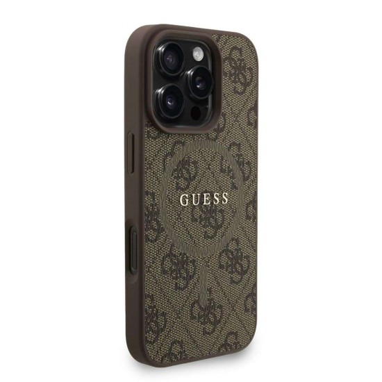 Husa Crossbody Guess PU Leather 4G Colored Ring Strap MagSafe pentru iPhone 16 Pro, Maro Husa Crossbody Guess PU Leather 4G Colored Ring Strap MagSafe pentru iPhone 16 Pro, Maro (Bakr, GUHMP16LP4GREGSW) by www.silkase.ro