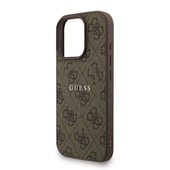 Husa Crossbody Guess PU Leather 4G Colored Ring Strap MagSafe pentru iPhone 16 Pro, Maro Husa Crossbody Guess PU Leather 4G Colored Ring Strap MagSafe pentru iPhone 16 Pro, Maro (Bakr, GUHMP16LP4GREGSW) by www.silkase.ro