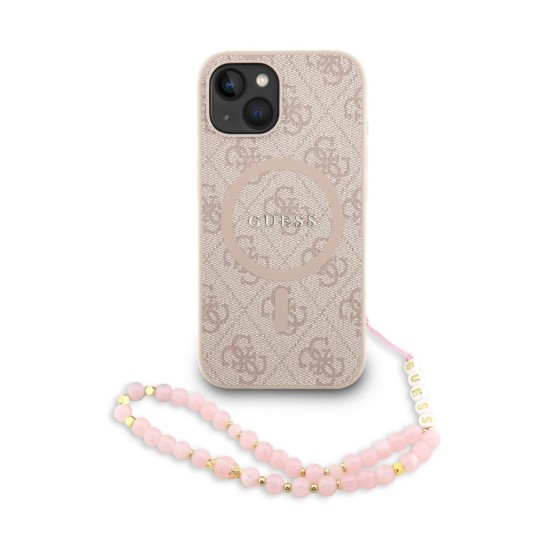 Husa Crossbody Guess PU Leather 4G Colored Ring Strap MagSafe pentru iPhone 14, Roz Husa Crossbody Guess PU Leather 4G Colored Ring Strap MagSafe pentru iPhone 14, Roz (Bakr, GUHMP14SP4GREGSP) by www.silkase.ro