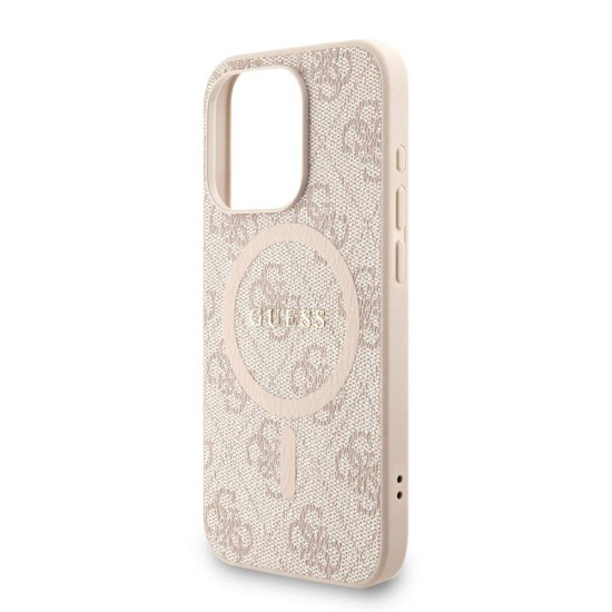 Husa Crossbody Guess PU Leather 4G Colored Ring Strap MagSafe pentru iPhone 15 Pro, Roz Husa Crossbody Guess PU Leather 4G Colored Ring Strap MagSafe pentru iPhone 15 Pro, Roz (Bakr, GUHMP15LP4GREGSP) by www.silkase.ro