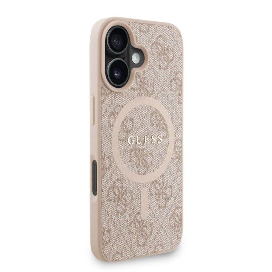 Husa Crossbody Guess PU Leather 4G Colored Ring Strap MagSafe pentru iPhone 16, Roz Husa Crossbody Guess PU Leather 4G Colored Ring Strap MagSafe pentru iPhone 16, Roz (Bakr, GUHMP16SP4GREGSP) by www.silkase.ro