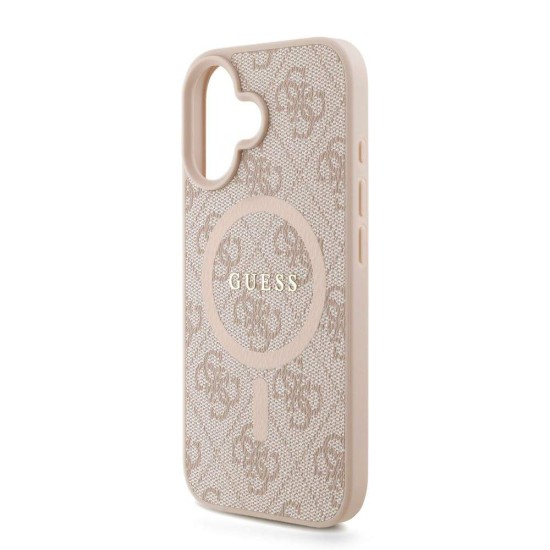 Husa Crossbody Guess PU Leather 4G Colored Ring Strap MagSafe pentru iPhone 16, Roz Husa Crossbody Guess PU Leather 4G Colored Ring Strap MagSafe pentru iPhone 16, Roz (Bakr, GUHMP16SP4GREGSP) by www.silkase.ro