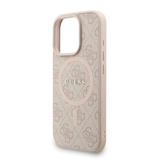 Husa Crossbody Guess PU Leather 4G Colored Ring Strap MagSafe pentru iPhone 16 Pro Max, Roz Husa Crossbody Guess PU Leather 4G Colored Ring Strap MagSafe pentru iPhone 16 Pro Max, Roz (Bakr, GUHMP16XP4GREGSP) by www.silkase.ro