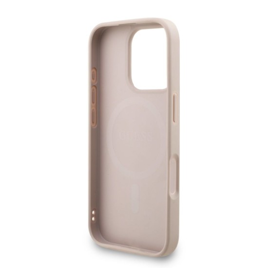 Husa Crossbody Guess PU Leather 4G Colored Ring Strap MagSafe pentru iPhone 16 Pro Max, Roz Husa Crossbody Guess PU Leather 4G Colored Ring Strap MagSafe pentru iPhone 16 Pro Max, Roz (Bakr, GUHMP16XP4GREGSP) by www.silkase.ro