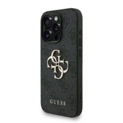 Husa Guess PU 4G Metal Logo Strap pentru iPhone 15 Pro Max, Neagra Husa Guess PU 4G Metal Logo Strap pentru iPhone 15 Pro Max, Neagra