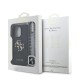 Husa Guess PU 4G Metal Logo Strap pentru iPhone 15 Pro Max, Neagra (Bakr, GUHCP15XP4GMGSK) by www.silkase.ro