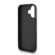 Husa Guess PU 4G Metal Logo Strap pentru iPhone 16, Neagra (Bakr, GUHCP16SP4GMGSK) by www.silkase.ro