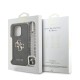 Husa Guess PU 4G Metal Logo Strap pentru iPhone 16 Pro Max, Neagra (Bakr, GUHCP16XP4GMGSK) by www.silkase.ro