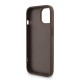 Husa Guess PU 4G Metal Logo Strap pentru iPhone 15, Maro (Bakr, GUHCP15SP4GMGSW) by www.silkase.ro