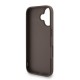 Husa Guess PU 4G Metal Logo Strap pentru iPhone 16, Maro (Bakr, GUHCP16SP4GMGSW) by www.silkase.ro