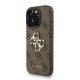 Husa Guess PU 4G Metal Logo Strap pentru iPhone 16 Pro, Maro (Bakr, GUHCP16LP4GMGSW) by www.silkase.ro