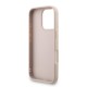 Husa Guess PU 4G Metal Logo Strap pentru iPhone 16 Pro, Roz (Bakr, GUHCP16LP4GMGSP) by www.silkase.ro