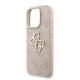 Husa Guess PU 4G Metal Logo Strap pentru iPhone 16 Pro Max, Roz (Bakr, GUHCP16XP4GMGSP) by www.silkase.ro