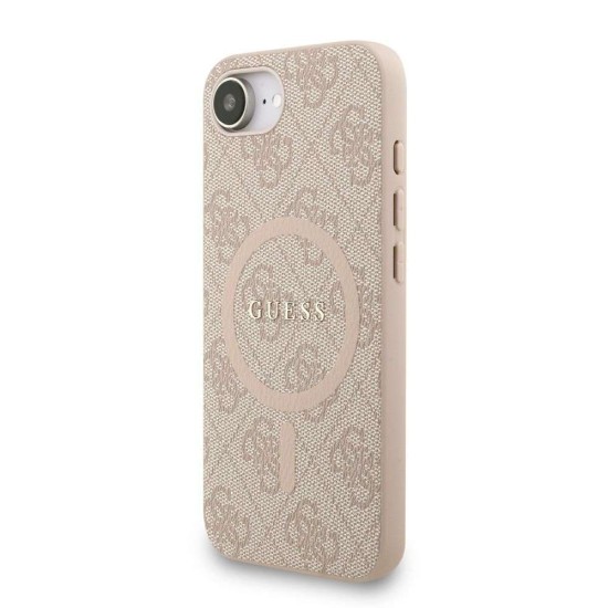 Husa Crossbody Guess PU Leather 4G Colored Ring Strap MagSafe pentru iPhone 16e, Roz Husa Crossbody Guess PU Leather 4G Colored Ring Strap MagSafe pentru iPhone 16e, Roz (Bakr, GUHMPSE4P4GREGSP) by www.silkase.ro