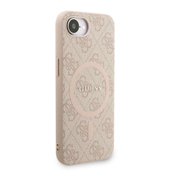 Husa Crossbody Guess PU Leather 4G Colored Ring Strap MagSafe pentru iPhone 16e, Roz Husa Crossbody Guess PU Leather 4G Colored Ring Strap MagSafe pentru iPhone 16e, Roz (Bakr, GUHMPSE4P4GREGSP) by www.silkase.ro