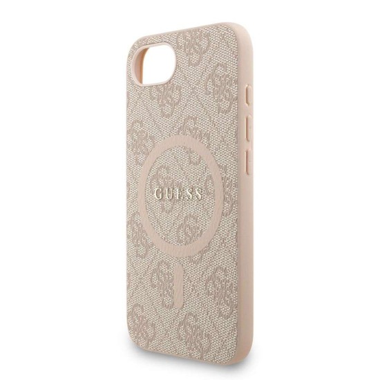 Husa Crossbody Guess PU Leather 4G Colored Ring Strap MagSafe pentru iPhone 16e, Roz Husa Crossbody Guess PU Leather 4G Colored Ring Strap MagSafe pentru iPhone 16e, Roz (Bakr, GUHMPSE4P4GREGSP) by www.silkase.ro
